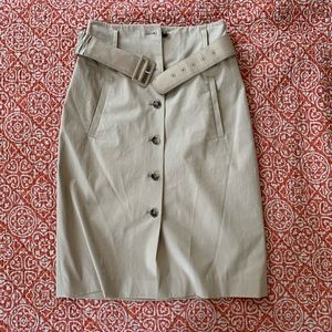 Theory khaki pencil skirt